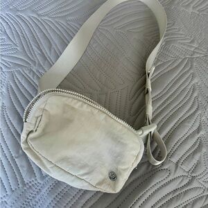 Beige Lululemon Belt Bag